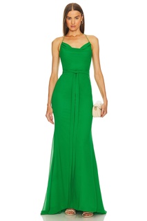 Платье Michael Costello x REVOLVE Lorie Gown, зеленый