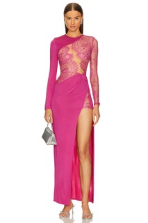 Платье Michael Costello x REVOLVE Hillary Gown, цвет Hot Pink