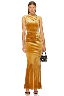 Платье макси Michael Costello x REVOLVE Mott, золотой