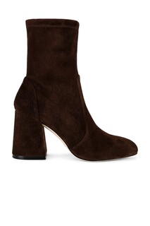 Ботинки Stuart Weitzman Flareblock 85 Stretchie, цвет Walnut