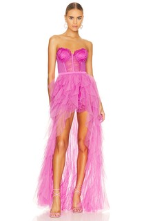 Платье For Love &amp; Lemons X REVOLVE Bustier Gown, розовый