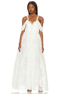 Платье For Love &amp; Lemons Vera Bridal Gown, белый