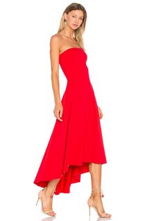 Платье Susana Monaco Strapless Hi Low, цвет Perfect Red