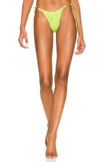 Низ бикини Monica Hansen Beachwear Miami Vice, цвет Green Lurex