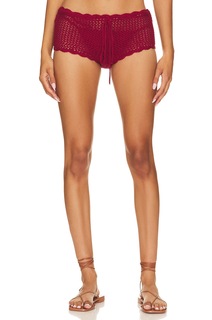 Шорты Frankies Bikinis Genevieve Crochet Shorts, цвет Ruby