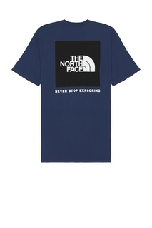 Футболка The North Face Box Nse, цвет Shady Blue &amp; Tnf Black