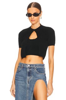 Кардиган Alexander Wang Twinset Hybrid Halter, черный