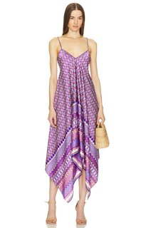 Платье миди MISA Los Angeles Delfina, цвет Violet Geo