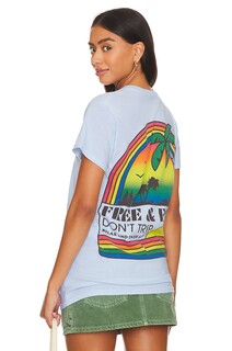 Футболка Free &amp; Easy Sunset Rainbow Short Sleeve, цвет Sky