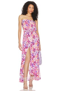 Платье макси Tiare Hawaii Ryden, цвет Tropics Fuchsia