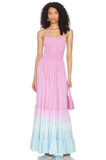 Платье макси Tiare Hawaii Naia, цвет Pink Violet Aqua Ombre