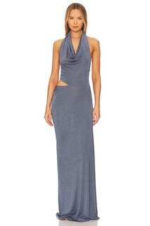 Платье MISHA Elean Gown, цвет Steele Blue