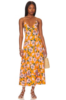 Платье макси Free People Finer Things, цвет Sunshine Combo