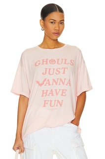 Футболка The Laundry Room Ghouls Just Wanna Have Fun Oversized, цвет Blush Pink