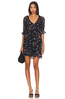 Платье мини Free People With Love Mesh, черный