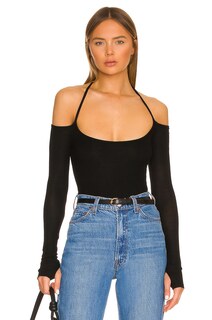 Топ Michael Lauren Dave Halter Neck, черный