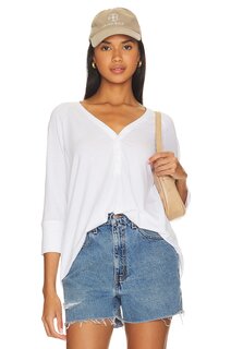 Топ Michael Lauren Clyde Raglan Sleeve, белый