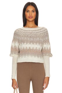 Пуловер Free People Home For The Holidays, цвет Shades Of Cream Combo