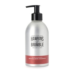 Мужской эко-многоразовый шампунь, 300 мл, оживляет сухую кожу головы и ухаживает за перхотью - экологически чистая бутылка, Hawkins &amp; Brimble