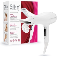 Ионный фен Silkylocks 2200 Вт с концентратором и диффузором, белый, Silk&apos;N Silk'n