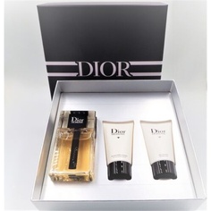 Подарочный набор Homme из трех предметов для мужчин: 3,4 унции Edt, 1,7 унции бальзама для бритья, 1,7 унции геля для душа, Dior