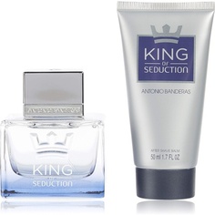 Подарочный набор King Of Seduction Edt спрей 50 мл + бальзам после бритья 50 мл, Antonio Banderas