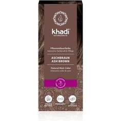 Пепельно-коричневая растительная краска для волос, 100% натуральная и веганская, 100 г, Khadi