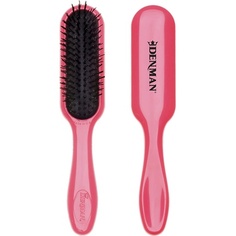 Расческа-лопатка Denman Tangle Tamer Ultra Pink для распутывания вьющихся и черных натуральных волос — для влажных и сухих волос D90, Philips