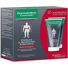 Косметическое средство для интенсивного восстановления талии и живота для мужчин 2 х 250 мл, Somatoline