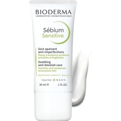 SeBium Sensitive Успокаивающий увлажняющий крем для кожи, склонной к акне, крем для лица Увлажняет кожу Устраняет пятна Уменьшает покраснения 30 мл, Bioderma
