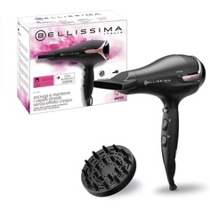 Фен K9 2300 увлажняет волосы без эффекта вьющихся волос Ионная технология 2300 Вт 8 комбинаций воздушного потока щипцы для завивки волос, Bellissima