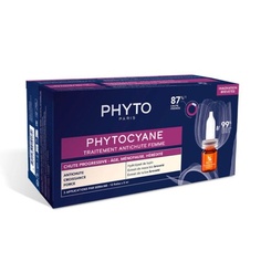 Фитоциановое прогрессивное средство против выпадения волос для женщин, 12 х 5 мл, Phyto
