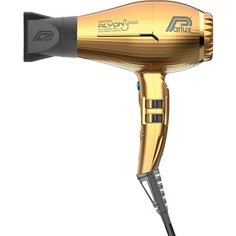 Профессиональный фен Alyon Gold Edition с ионной технологией — быстрая сушка и блеск волос — золотой цвет, Parlux