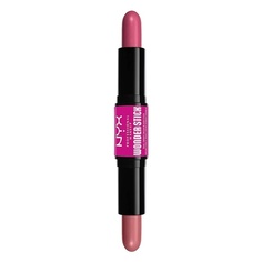 Румяна Wonder Stick с гиалуроновой кислотой и увлажняющей растушевываемой текстурой светло-персикового и нежно-розового цвета, Nyx Professional Makeup