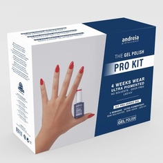 Профессиональный набор для гелевых ногтей - Pro Kit с праймером для ногтей Ultrabond, гелевой основой и верхним слоем, гель-лаком, средством для снятия, средством Prep + Clean Cleanser, моющимся буфером и пилочкой для ногтей., Andreia