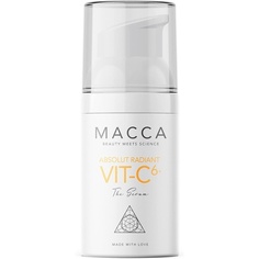 Absolut Radiant Vit-C6 Сыворотка для лица с витамином С 30 мл - Натуральное антивозрастное средство, Macca Beauty Meets Science