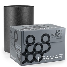 Framar Back In Black Тисненая алюминиевая фольга для цвета волос Medium 320M, Hkbtch