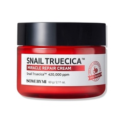 Восстанавливающий крем Snail Truecica Miracle 2,02 унции 60 мл - Увлажняет и успокаивает кожу - Укрепляет кожный барьер - Уход за кожей лица, Some By Mi