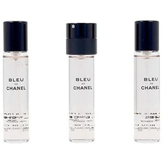 Bleu Eau De Parfum Spray Twist &amp; Spray, 3 сменных картриджа, 20 мл, Chanel