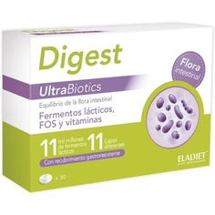 Nutricosmetics Digest Ultrabiotics 30 капсул, Eladiet