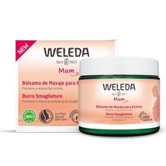 Масло для тела Bio Mama для беременных 150 мл - насыщенный натуральный массажный крем для предотвращения растяжек на животе, бедрах и груди, Weleda