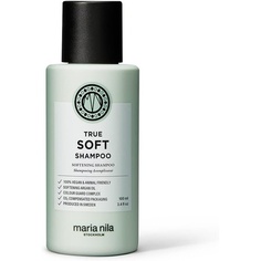 True Soft Shampoo Нежный и укрепляющий шампунь для сухих волос с насыщенным аргановым маслом 100мл, Maria Nila