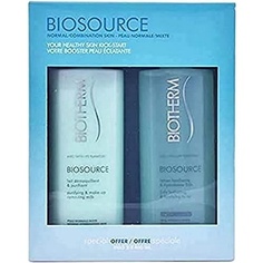 Подарочный набор Biosource: увлажняющий и тонизирующий тоник 400 мл + молочко для снятия макияжа 400 мл, Biotherm