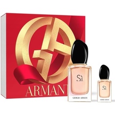 Подарочный набор Si Eau De Parfum 2023, 30 мл, Edp и 7 мл, миниатюрный, Giorgio Armani