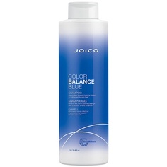 Синий шампунь Color Balance для осветленных каштановых волос, 33,8 жидких унций, с маслом шиповника и экстрактом зеленого чая, Joico