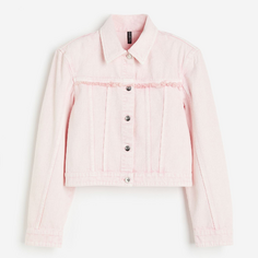 Куртка джинсовая H&amp;M Shoulder-pad, светло-розовый H&M