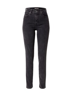 Узкие джинсы LEVIS 721 HIGH RISE SKINNY BLACKS, серый
