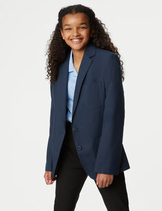 Школьный пиджак для девочек (9–16 лет) Marks &amp; Spencer, темно-синий