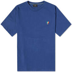 Paul Smith Новая футболка с зеброй, синий