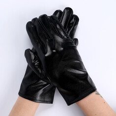 Карнавальный аксессуар- перчатки , цвет черный металлик,искусственная кожа Страна Карнавалия
